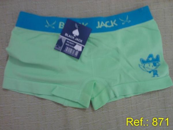 cueca box infantil blackjack sem costura